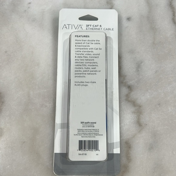 3Ft CAT6 Ethernet Cable NIB - Picture 2 of 4